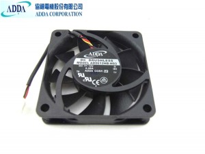 ADDA 60x13mm AD0612HB-H93 12V 0.28A 3 Wires 3 Pins Projector Fan Axial Fan
