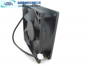Original ADDA 80x25mm AD0824UB-A70GL DC24V 0.29A 2 Wires 2 Pins Axial Fan For inverter