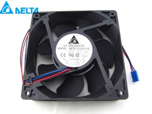 Delta 120x38mm AFB1248VHE 48V 0.27A 3 Wires 3 Pins Axial fan