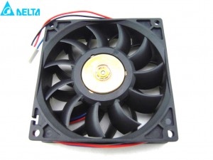 Original Delta 92x25mm FFB0912VH DC12V 0.90A 3 Wires 3 Pins Axial fan for inverter
