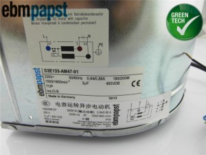 Original Ebmpapst D2E133-AM47-01 M2E068-DF 230V Dual inlet AC centrifugal Fan