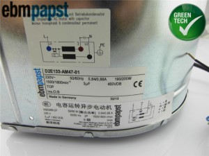 ebmPAPST D2E133-AM47-01 M2E068-DF 230V Dual inlet AC centrifugal Fan