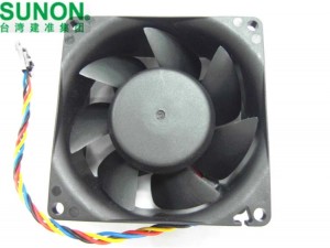 SUNON 80x38mm MF80381V1-D000-M99 12V 6.1W 4 Wires PWM Axial DC Fan For Server