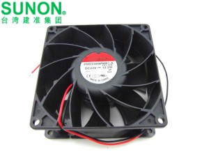 SUNON 92x38mm PMD2409PMB1-A (2).GN 9238 24V 12.2W 2 Wires Axial Fan For Inverter