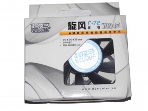 PC Cooler 7015 F72 12V 0.26A 2500RPM 24dBA 22CFM 3 Wire 3 Pins Case Fan 7cm cpu fan