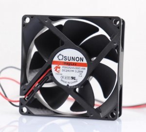 Sunon PE80252V3-000C-A99 24V 3.29W 2 Wires Converter Cooling Fan 80x80x25mm