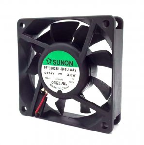 Sunon 7CM PF70202B1-Q01U-AA9 DC24V 3.6W  2 Wires 70mm Cooling Fan 70x20mm