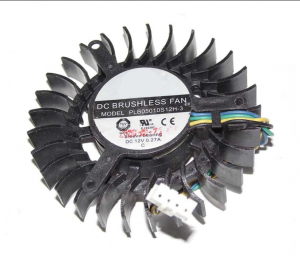 Power Logic PLB05010S12H-3 12V 0.27A 4 Wires 4 Pins Video Cooling Fan