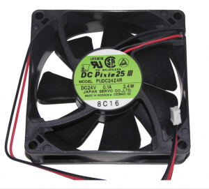 Servo 80*25mm PUDC24Z4R 24V 0.1A 2.4W LR108118 2 Wire Inverter Fan