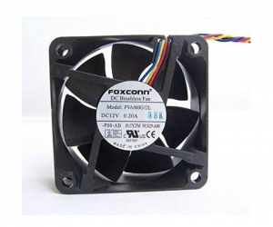 60MM 60*25MM Foxconn PVA060G12L DC12V 0.2A 4 Wires 6CM Case FAN