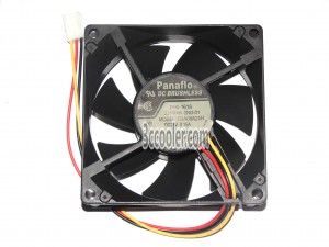 Panaflo 8025 8CM FBA08A24H FH6-1618 24V 0.15A 3 Wires 3 Pins Case Fan