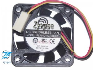 4CM Power Logic 4010 PLA04010D12HH-2 12V 0.18A 3 Wires Cooling Fan