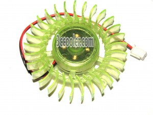 Power Logic 5CM PL50S12M-3 12V 0.24A 2 Wires 2 Pins VGA Circular Fan