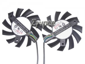 Power Logic PLA07010S12HH 12V 0.5A 4 Wire 4 pins vga fan MSI R5770 6770 N450GTS HAWK graphics card cooler