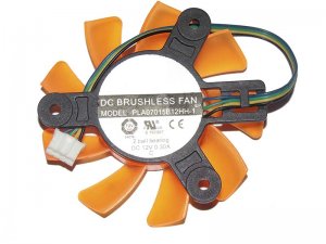 Power Logic 7CM PLA07015B12HH-1 12V 0.3A 4 Wires 4 Pins VGA Cooling fan