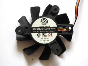 Power Logic PLA07015D12HH-1 12V 0.3A 4 wires 4 pins vga fan graphics card cooler