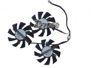 3 pcs/group Power Logic PLA08015D12HH 12V 0.35A 4 Wires 4 pins vga fan graphics card cooler