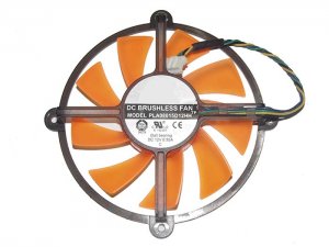 Power Logic PLA08015D12HH 12V 0.35A 4 wires 4 pins orange cricular fan GAINWARD GTS 250 GT430 GTS450 graphics card cooler