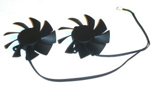 Twins Frameless Cooling Fan of Power Logic PLA08015S12HH 12V 0.35A 4-Wires For Video Card