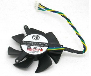 Power Logic PLD05010B12L 12V 0.1A 4 Wire 4 pins vga fan graphics card cooler