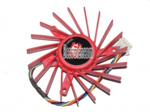 Power Logic PLD06010B12HH 12V 0.4A 4 Wires 4 Pins Video Card Cooling Fan