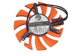 Power Logic PLD06010S12L 12V 0.2A 2 Wires 2 Pins Video Card Cooling Fan