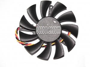 Power Logic PLD06010S12L 12V 0.2A 3 Wires 3 Pins Video Card Cooling Fan