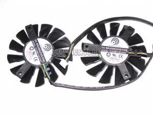 Twins Power Logic PLD08010B12HH 12V 0.35A 4Wire 4 pins R7850 HD7850 R7950 HD7950 R7870 HD7870 VGA Fan