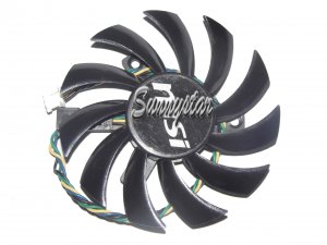 Power Logic PLD08010S12HH 12V 0.35A 4 wires 4 pins  vga fan MSI  graphics card cooler