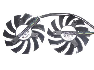 Power Logic PLD08010S12HH 12V 0.35A 4 wires 4 pins  vga fan MSI   graphics card cooler