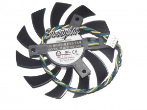 Power Logic PLD08010S12HH 12V 0.35A 4 wires 4 pins  vga fan MSI  graphics card cooler