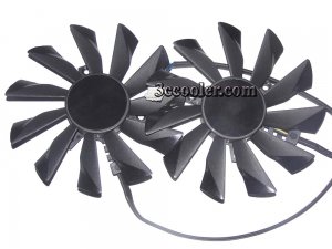 Pairs VGA Cooling PLD10010S12HH 12V 0.4A 4 Wire 4 Pins for Sapphire HD7950 HD7870 7970 HD6790 HD6850