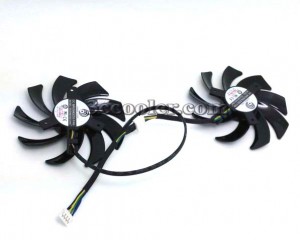 Twins Power Logic PLD10010S12HH 12V 0.4A 4 Wire 4 Pins fan For MSI Sapphire HD7950 HD7870 7970 HD6790 HD6850 grapphics card