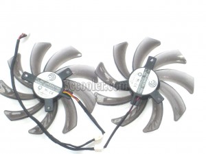 Twins Power Logic PLD10010S12M 12V 0.2A 3 Wire 3 pins vga fan graphics card cooler For Gigabyte