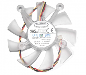 EVERFLOW 8015 R128015SH 12V 0.32A 3 Wires 3 pins 4 mounting-holes vga fan,video fan,graphics card cooler
