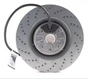 Papst R2E180-CB28-01 230Vac 60/75W 4 Wires Centrifugal Cooling Fan 180x54mm
