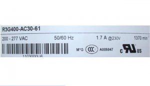 ebmPAPST R3G400-AC30-61 M3G084-FA 200/277V 1.7A 1370RPM Air Purification Speed Control Cooling Fan