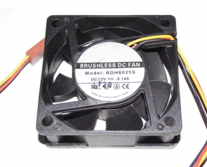 XFan 60*25mm 6CM RDH6025S 12V 0.14A 3 wires 3 pins Case fan cpu cooler