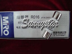 20 Pcs/Box MiRO RO16 gG (RT14-32 RT18-63 RT19-40 gF3) 500/690V 100/50kA Ø14*51mm Cylindric Ceramic tube Fuse