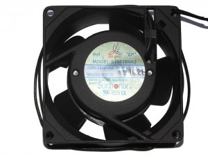 80x80x38mm SJ8038HA2 Balls 220-240V 15W 25CFM 2600RPM 2 wires Aluminum Blade 8cm AC Fan