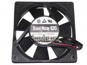 SANYO 120*25mm 109P1224H402 24V 0.24A 2 wires 120mm case fan