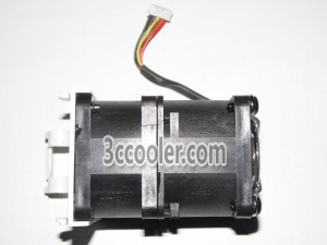 SANYO 4056 9CRA0412P5G08 12V 1.0A CS24-SC 8 Wires 8 Pins Server Fan with a white bracket