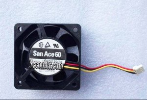 60MM 6025 SANYO 109R0612G428 12V 0.24A 27.54CFM 38dBA 6CM 3Wire Cooling Fan