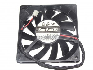 SANYO 8015 80*15mm 109P0812H714 12V 0.2A 2 Wires 2 Pins Case fan 8CM server cpu cooler