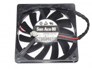 SANYO 8015 80*15mm 109P0812H722 12V 0.2A 2 Wires 2 Pin Case fan 8CM server cpu cooler