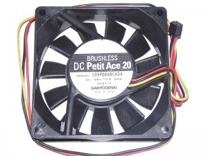 80MM 8020 Sanyo 109P0848C604 48V 0.08A 3 Wires 8CM Cooling FAN