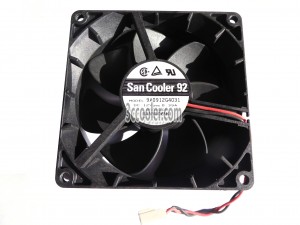 SANYO 9225 9CM 9A0912G4031 12V 0.39A 2 Wires 2 Pins Case Fan