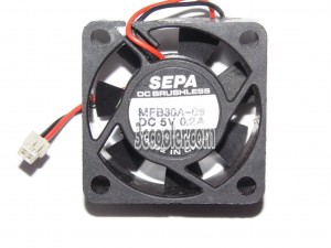 SEPA 3012 MFB30A-05 5V 0.2A 2 Wires 2 Pins Case Fan