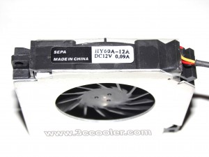 SEPA HY60A-12A 12V 0.09A 3 Wires 3 Pins Connector square Blower