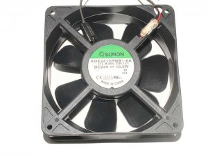 SUNON 120x38mm KDE2412PMB1-6A 24V 10.3W 2 Wires 2 Pins Case Fan Server Fan